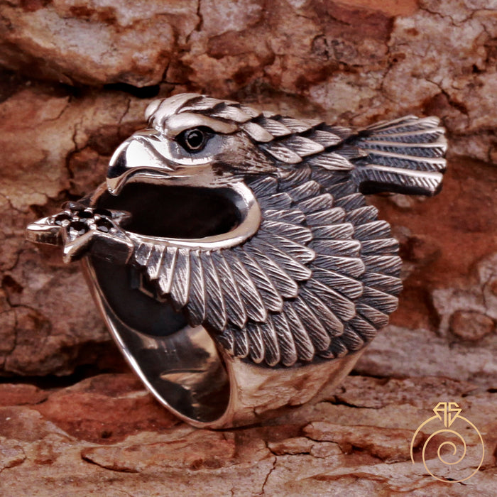 Silver Eagle Ring - Renegade Traders