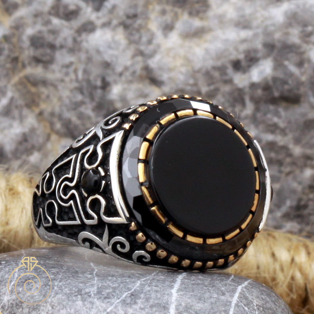 Buy Beautiful Black Onyx Ring, 925 Sterlin Silver Ring, Anniversary Ring,  Natural Stone Ring, Boho Ring, Onyx Jewelry, Promise Silver Jewelry Online  in India - … | Black stone ring, Sterling silver rings, Onyx ring